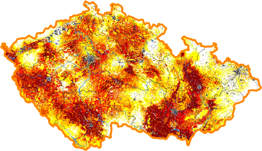 Intenzita sucha - 6. červenec 2014