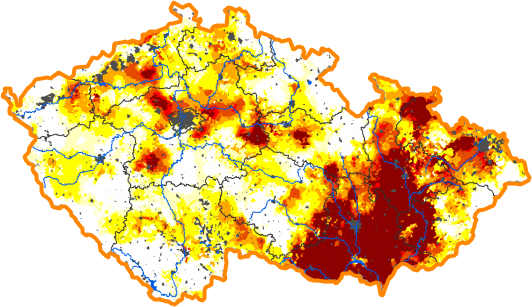 Intenzita sucha - 3. červen 2012