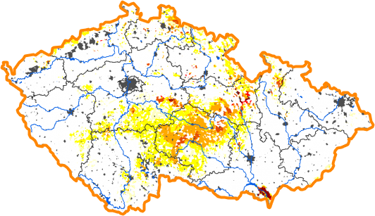 Intenzita sucha - 16. červen 2013