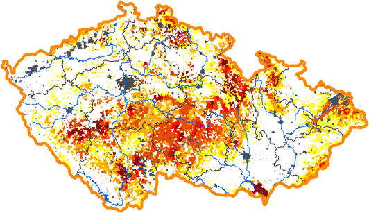 Intenzita sucha - 23. červen 2013