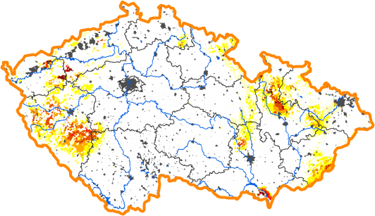 Intenzita sucha - 7. červenec 2013