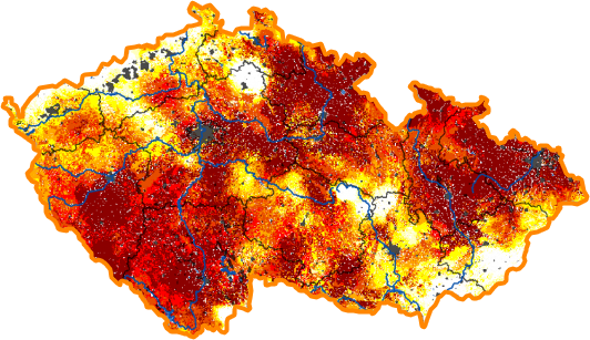 Intenzita sucha - 4. říjen 2015