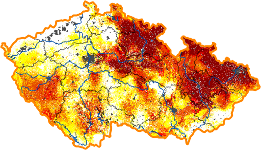 Intenzita sucha - 11. říjen 2015