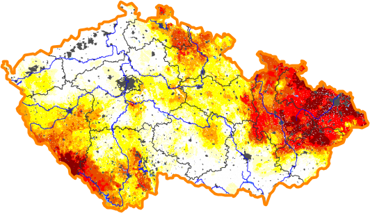 Intenzita sucha - 15. listopad 2015