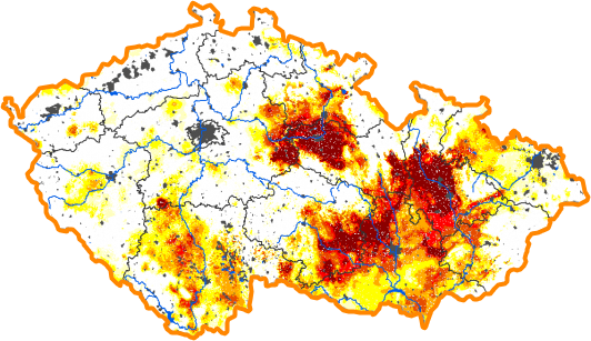 Intenzita sucha - 26. únor 2017