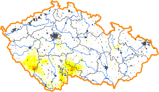 Intenzita sucha - 24. září 2017