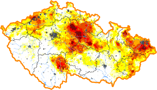 Intenzita sucha - 5. červen 2022