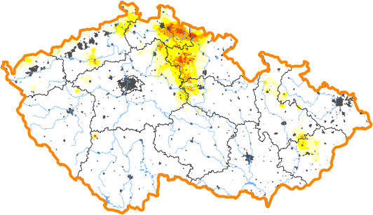 Intenzita sucha - 11. září 2022