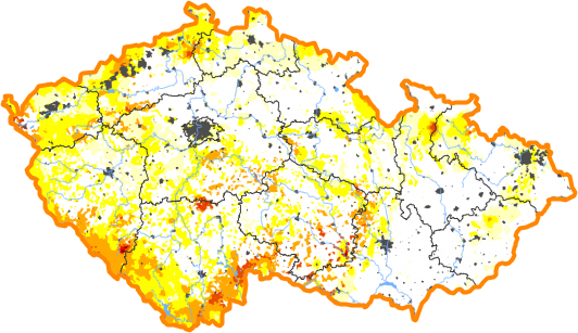 Intenzita sucha - 8. říjen 2023