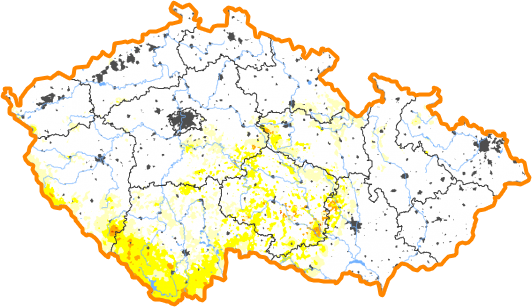 Intenzita sucha - 29. říjen 2023