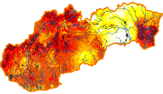 Intenzita sucha - 19. júl 2015