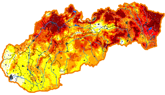 Intenzita sucha - 13. máj 2018