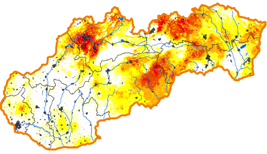 Intenzita sucha - 27. máj 2018