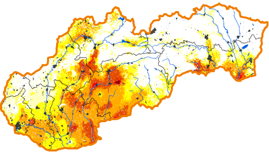 Intenzita sucha - 5. máj 2019