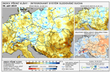 Index půdní vláhy - Evropa - 29. září 2019