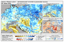 Index půdní vláhy - Evropa - 4. duben 2021