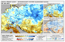 Index půdní vláhy - Evropa - 5. září 2021