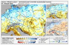 Index půdní vláhy - Evropa - 31. říjen 2021