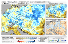 Index půdní vláhy - Evropa - 10. září 2023