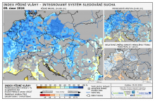 Index půdní vláhy - Evropa - 4. únor 2024