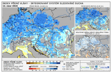 Index půdní vláhy - Evropa - 11. únor 2024